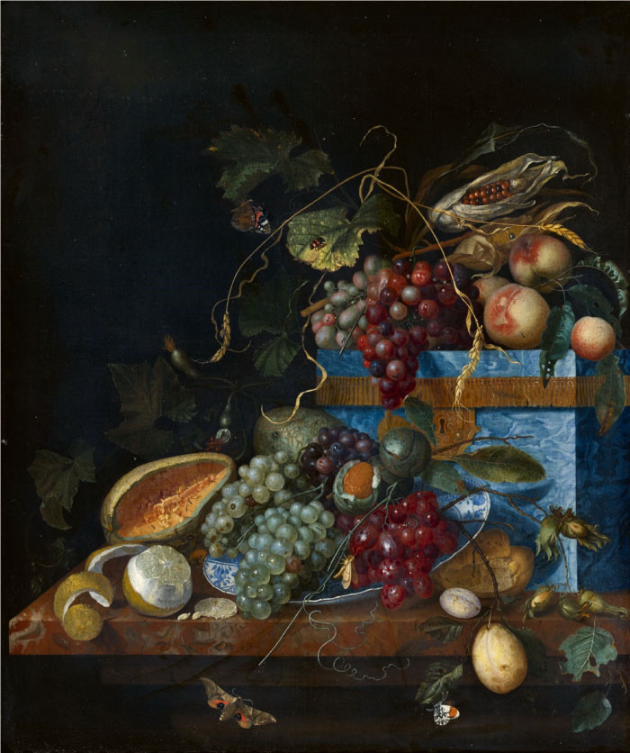 杨·戴维茨·德·希姆(Jan Davidsz. de Heem) 作品-水果静物