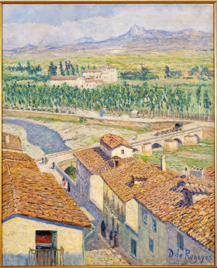 达里奥·雷格尤斯（Dario de Regoyos）油画-酒窖“La Rioja Alta” 