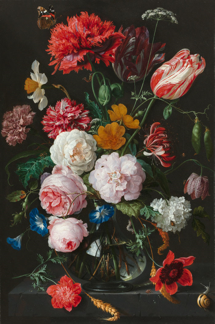 杨·戴维茨·德·希姆(Jan Davidsz. de Heem) 作品-静物与花