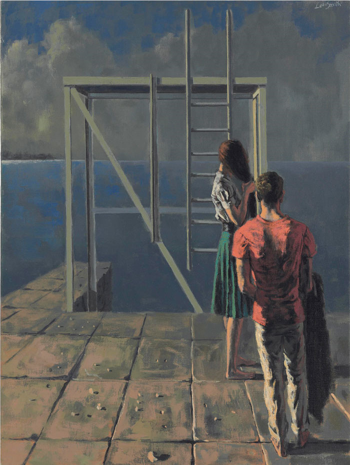 休吉·李-史密斯（Hughie Lee-Smith）作品-河边的男女