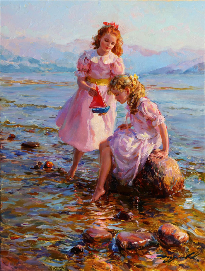 康斯坦丁 · 拉祖莫夫 (Konstantin Razumov) 作品-科莫湖，意大利