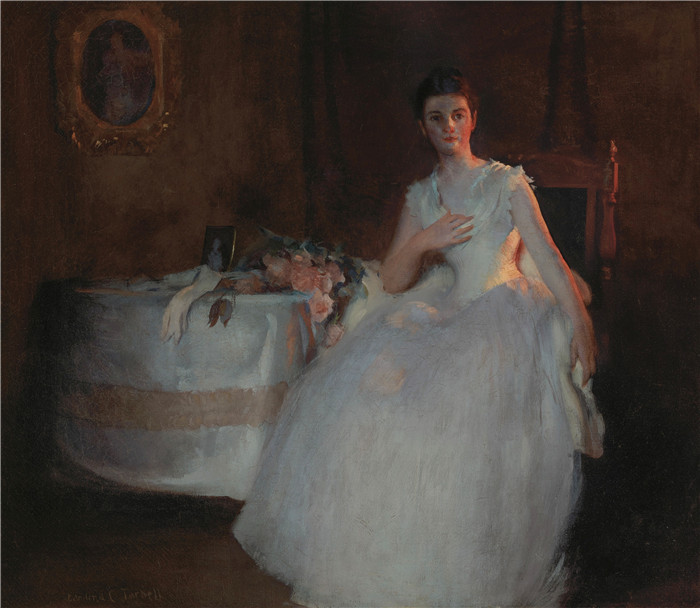 埃德蒙·查尔斯·塔贝尔（Edmund Charles Tarbell）作品-《舞会之后》，1890年
