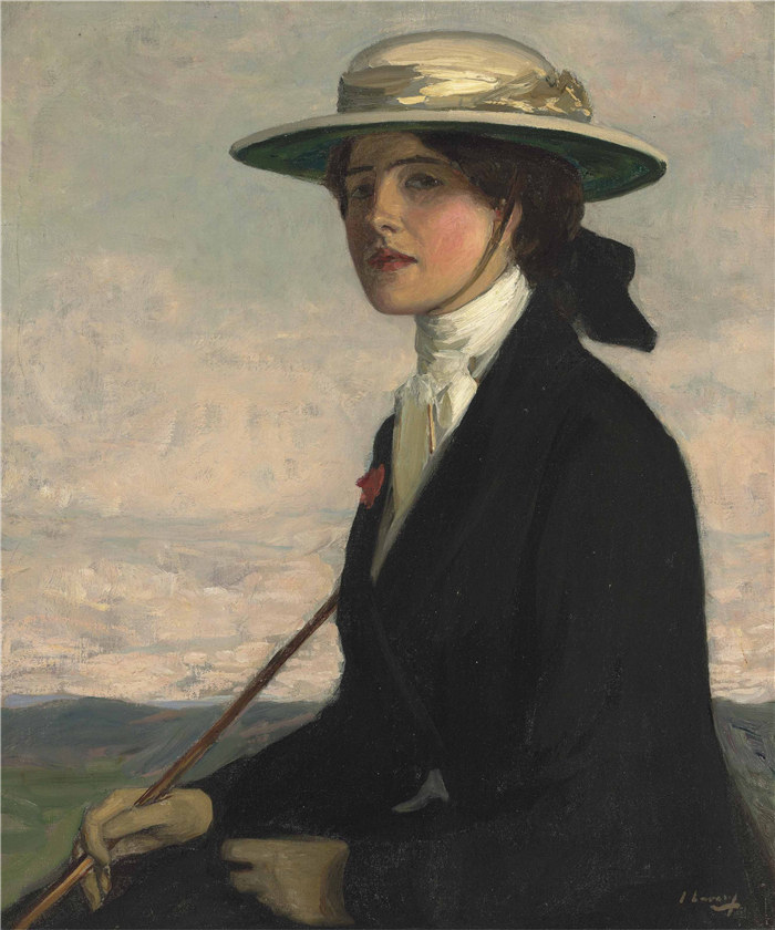 约翰·拉弗里（John Lavery）作品-The Little Equestrienne, 1909