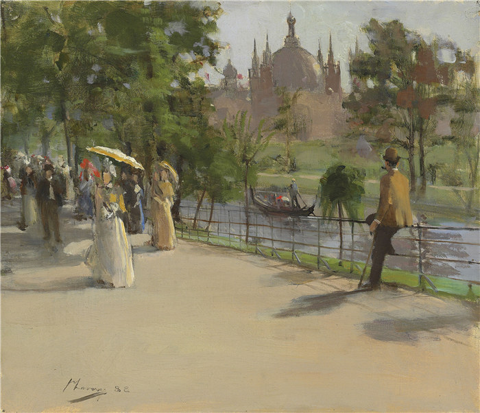 约翰·拉弗里（John Lavery）作品-格拉斯哥国际展览，1888年