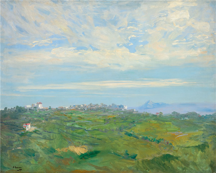 约翰·拉弗里（John Lavery）作品-《清晨》，丹吉尔，1911年