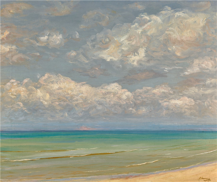 约翰·拉弗里（John Lavery）作品-南部海域，1910年