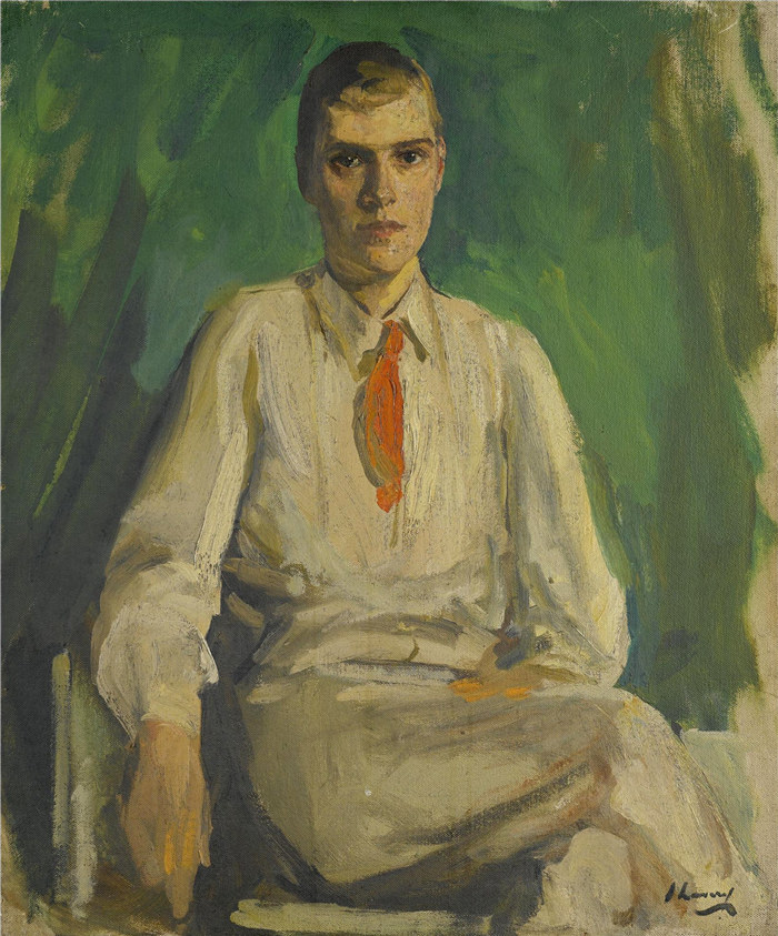 约翰·拉弗里(John Lavery)作品-Sketch for Patrick Donner