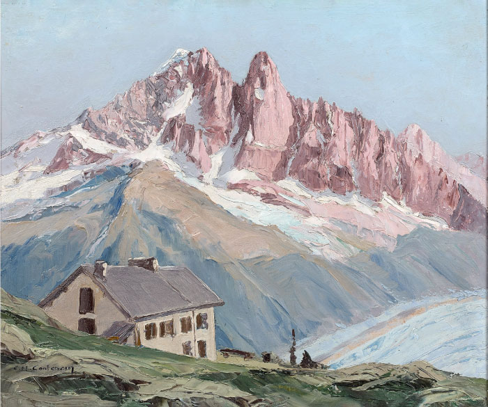 查尔斯·亨利·康坦辛（Charles Henry Contencin）作品-从弗莱格尔看到的德鲁斯