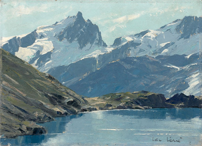 查尔斯·亨利·康坦辛（Charles Henry Contencin）作品-莱里湖和梅耶湖