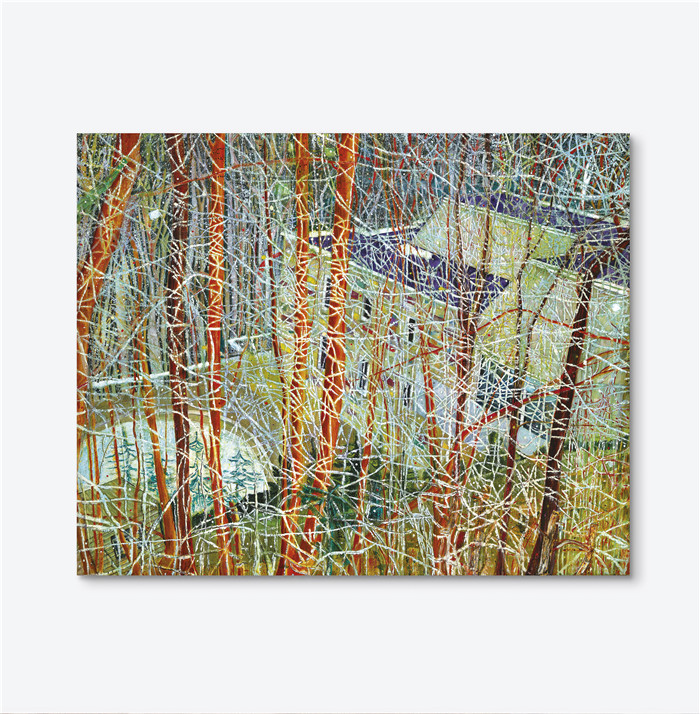 彼得·多伊格（Peter Doig）作品-峡谷中的建筑师之家