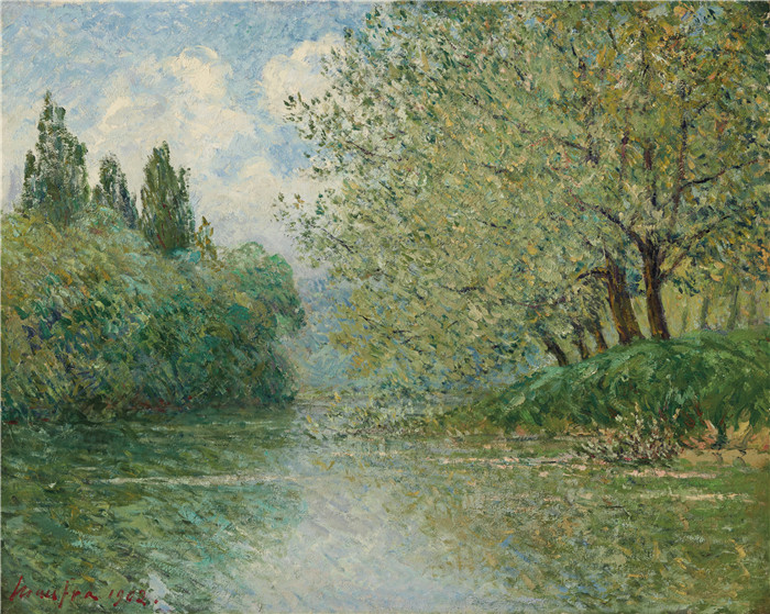 马克西姆·莫夫拉(Maxime Maufra)作品-maxime maufra la marne a champigny