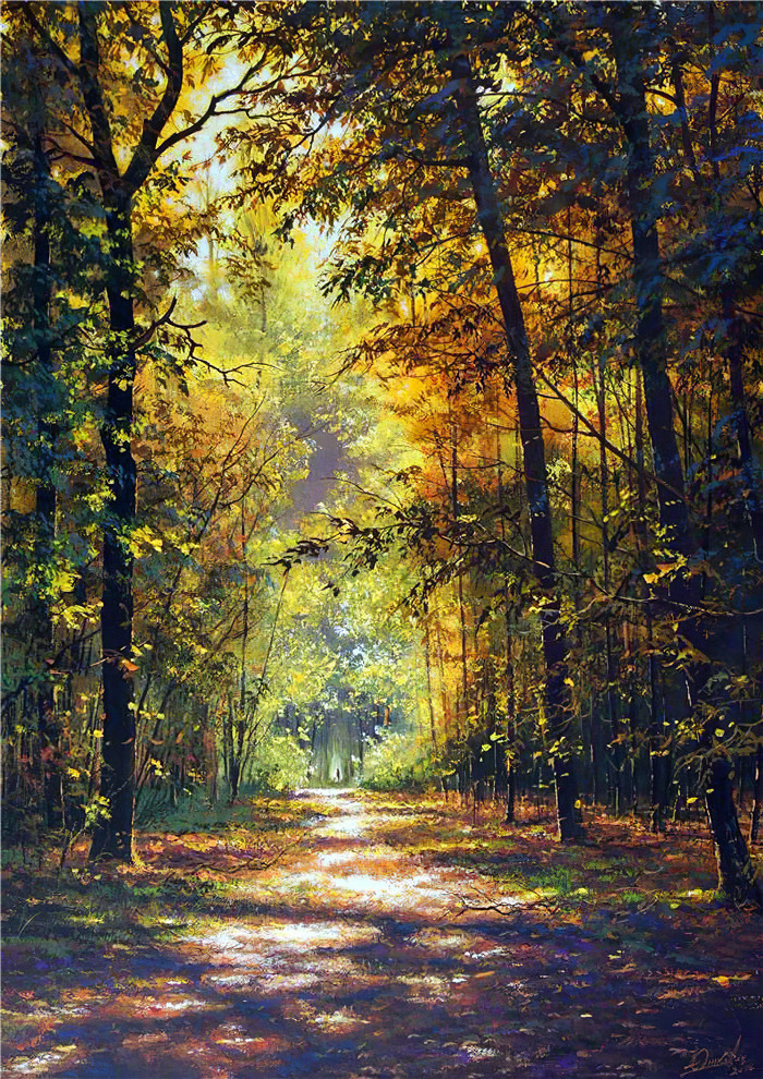 维克多·尤什凯维奇(Viktor Yushkevich)作品-风景高清油画 51 扫雷阳光