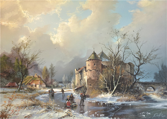 维克多·尤什凯维奇(Viktor Yushkevich)作品-风景高清油画 126