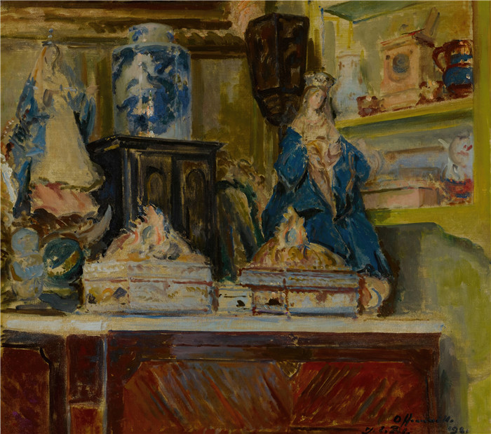 雅克-埃米尔·布兰奇(Jacques-Émile Blanche)高清作品-奥弗兰维尔沙龙,1921年