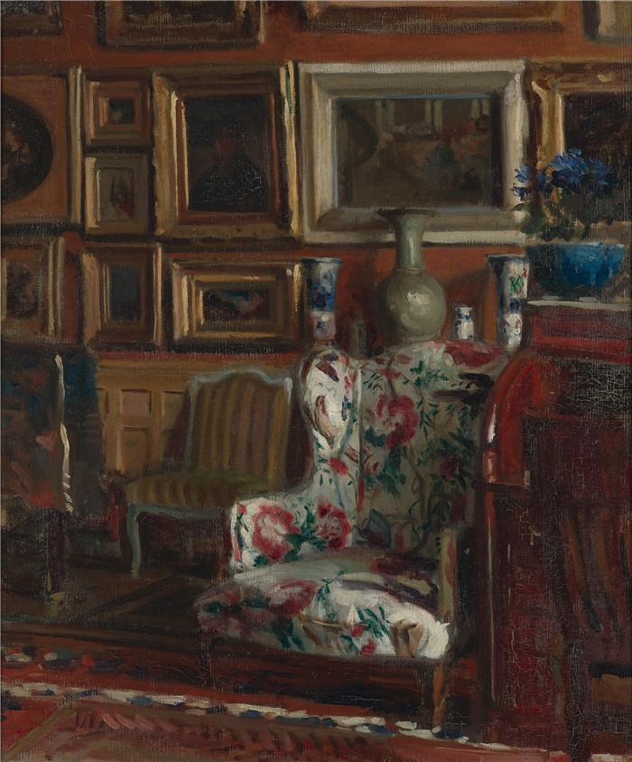 雅克-埃米尔·布兰奇(Jacques-Émile Blanche)高清作品-雅克·埃米尔·布兰奇的工作室