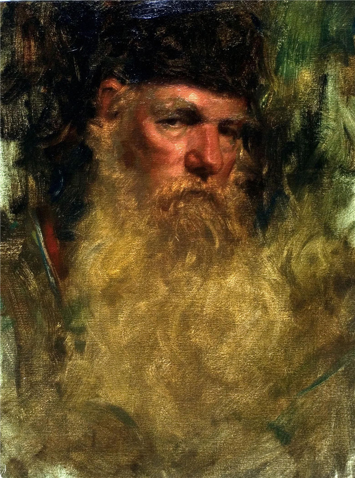 亚伦·韦斯特伯格(Aaron Westerberg)作品-老人头像