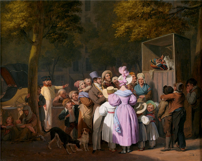路易·莱奥波德·博伊(Louis Léopold Boilly)油画-The Poor Cat