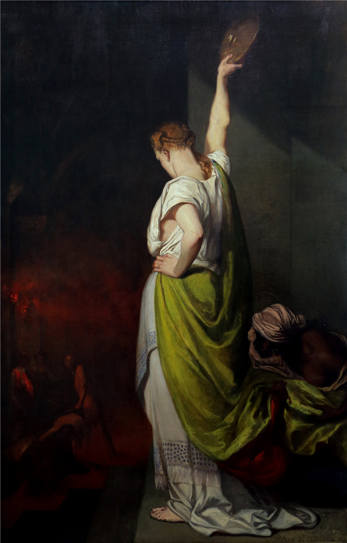 皮埃尔·皮维·德·夏凡纳(Pierre Puvis de Chavannes)作品-浸礼会的起飞,1856年