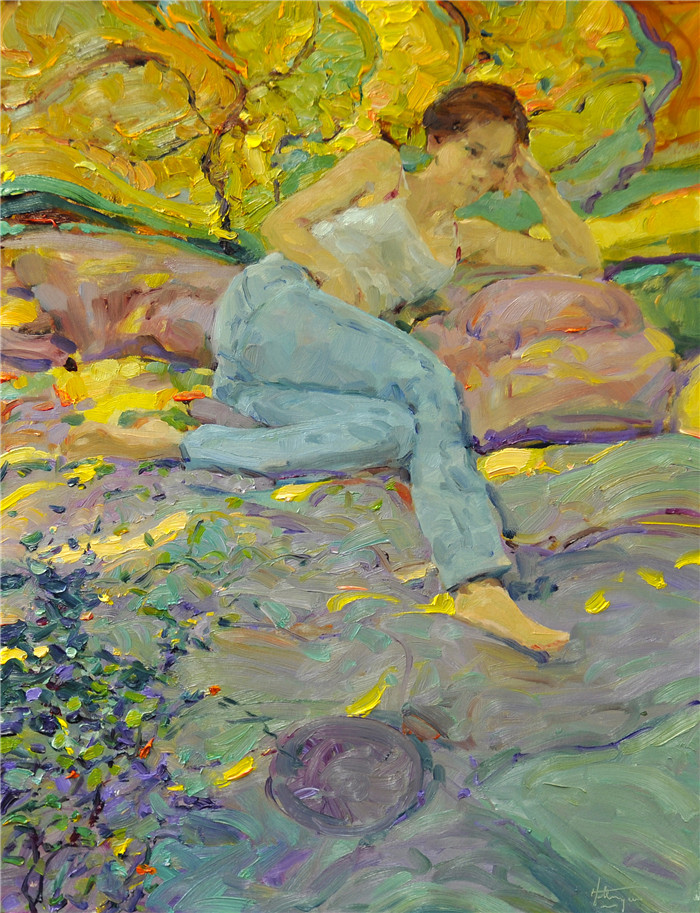 大卫·赫廷格(David Hettinger) 高清作品-躺在床上思考