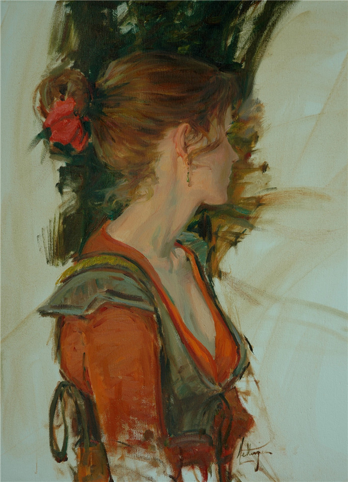 大卫·赫廷格(David Hettinger) 高清作品-女子肖像