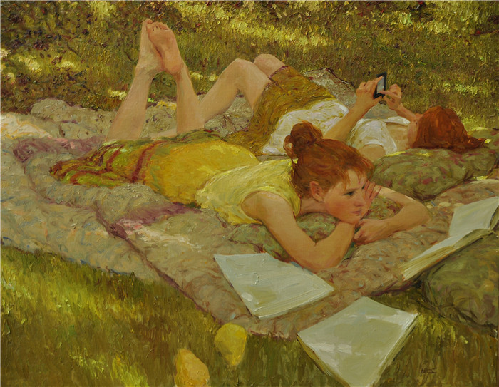 大卫·赫廷格(David Hettinger) 高清作品-躺着草坪上