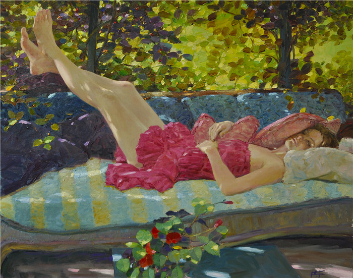 大卫·赫廷格(David Hettinger) 高清作品-平躺在沙发上