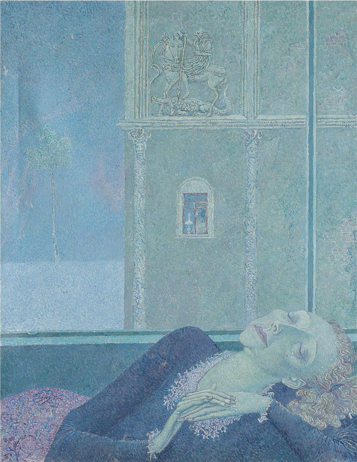 鲍里斯·斯维什尼科夫(Boris Sveshnikov)作品-《梦想》,1974年