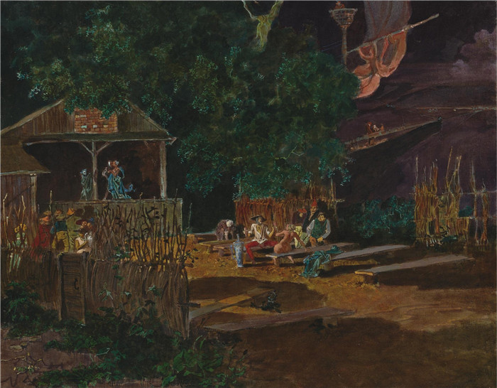 鲍里斯·斯维什尼科夫(Boris Sveshnikov)作品-Untitled, 1959