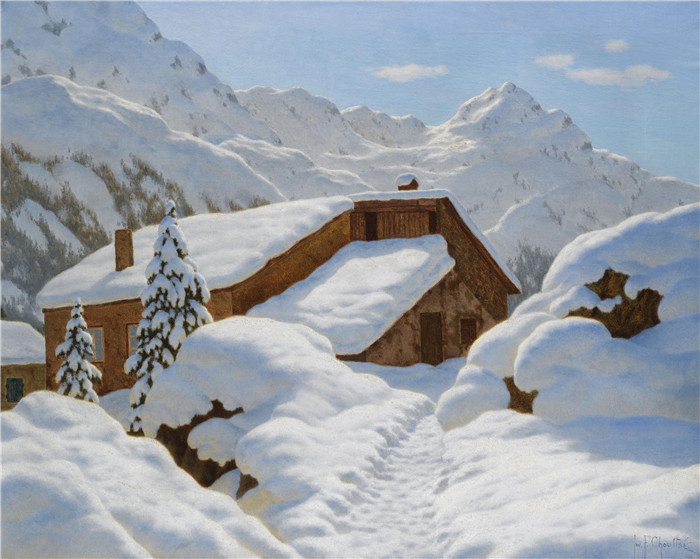 伊万·费多罗维奇·乔尔塞(Ivan Fedorovich Choultsé)作品-冬季景观03