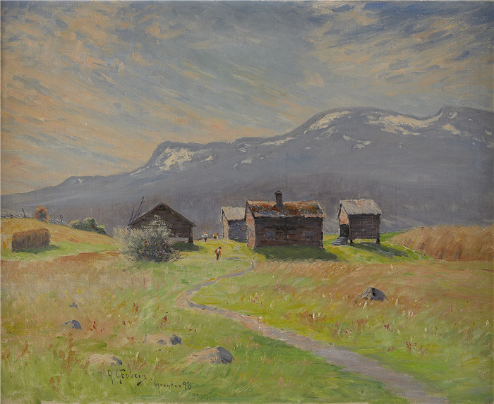 安东·亨伯格(Anton Genberg )风景作品-Norrlandsk fabovall