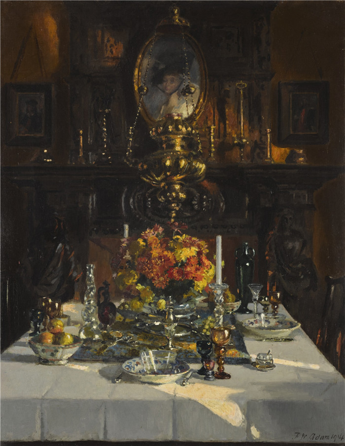 帕特里克·威廉·亚当(Patrick William Adam)作品下载-November Evening, 1914