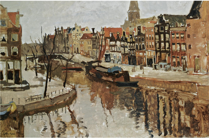 乔治·亨德里克·布莱特纳(George Hendrik Breitner)作品-阿姆斯特丹风景