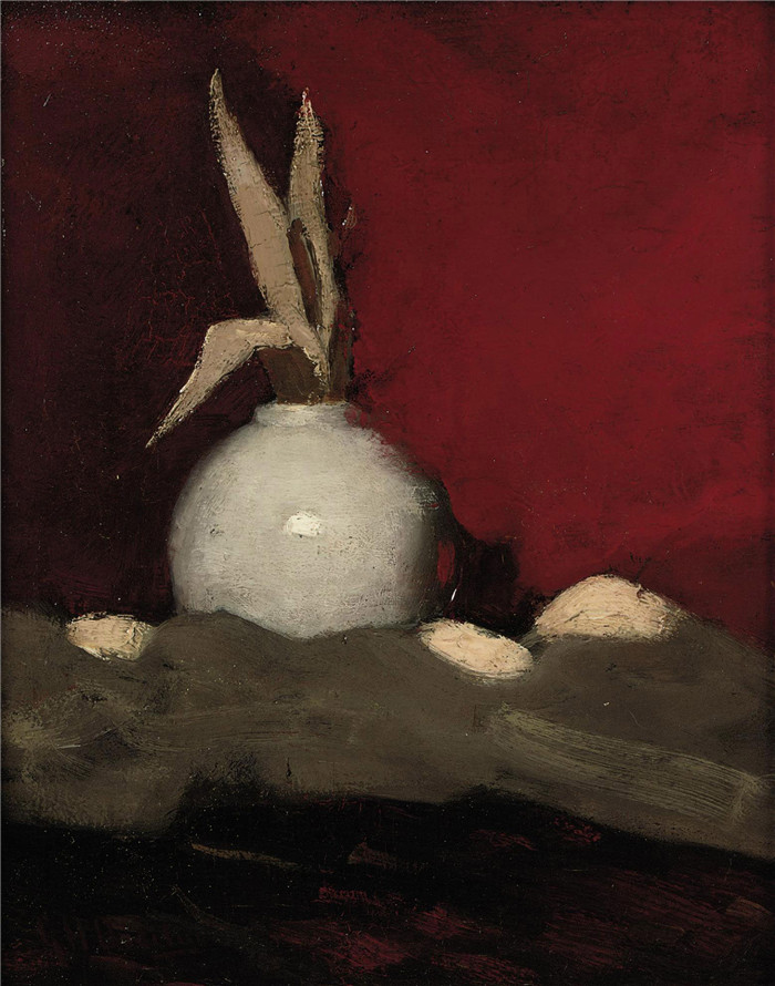 乔治·亨德里克·布莱特纳(George Hendrik Breitner)作品-中国姜壶静物