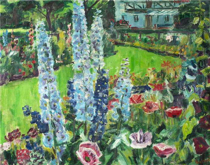 阿诺德·鲍威(Arnold Balwe)高清作品-Rittersporn in Feldwies 1938年