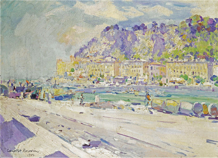 康斯坦丁·柯罗文(Constantin Korovin)高清作品-法国南部,1922年