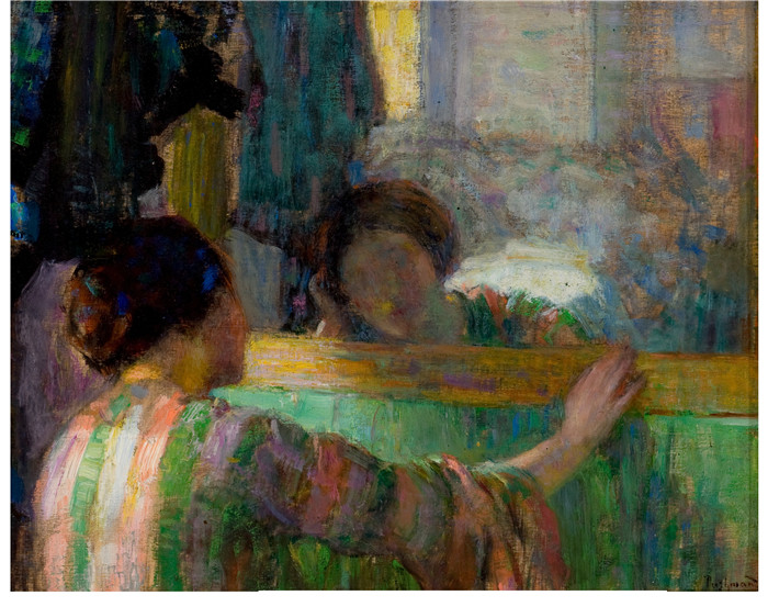 霍夫塞普·普希曼(Hovsep Pushman)高清油画-反思 Reflections