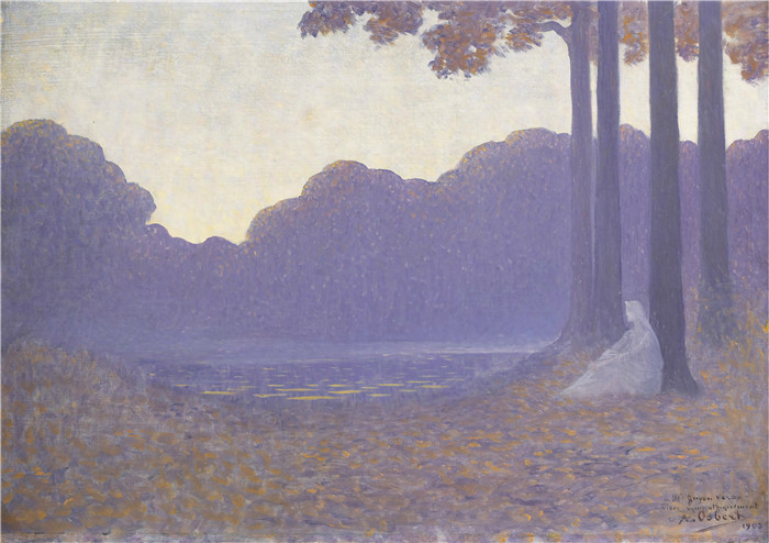 阿尔方斯·奥斯伯特(Alphonse Osbert) 高清油画-风景L08103 232 lr 1