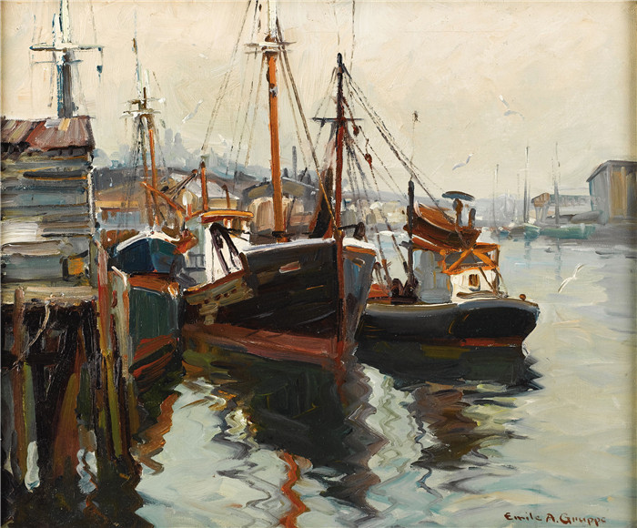 埃米尔·阿尔伯特·格鲁佩(Emile Albert Gruppe)高清作品-清晨