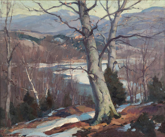 埃米尔·阿尔伯特·格鲁佩(Emile Albert Gruppe)高清作品-佛蒙特州景观 Vermont Landscape