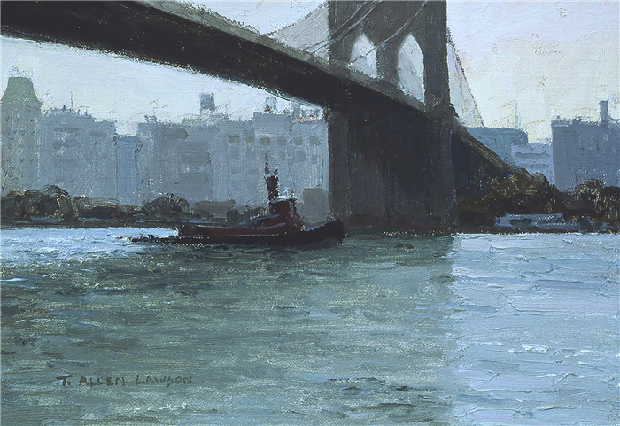 T·艾伦·劳森(T. Allen Lawson)高清作品-布鲁克林大桥 Brooklyn Bridge