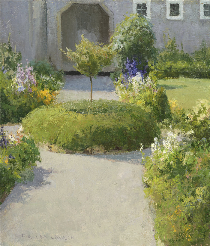 T·艾伦·劳森(T. Allen Lawson)高清作品-上午 Morning Commute_36x31cm