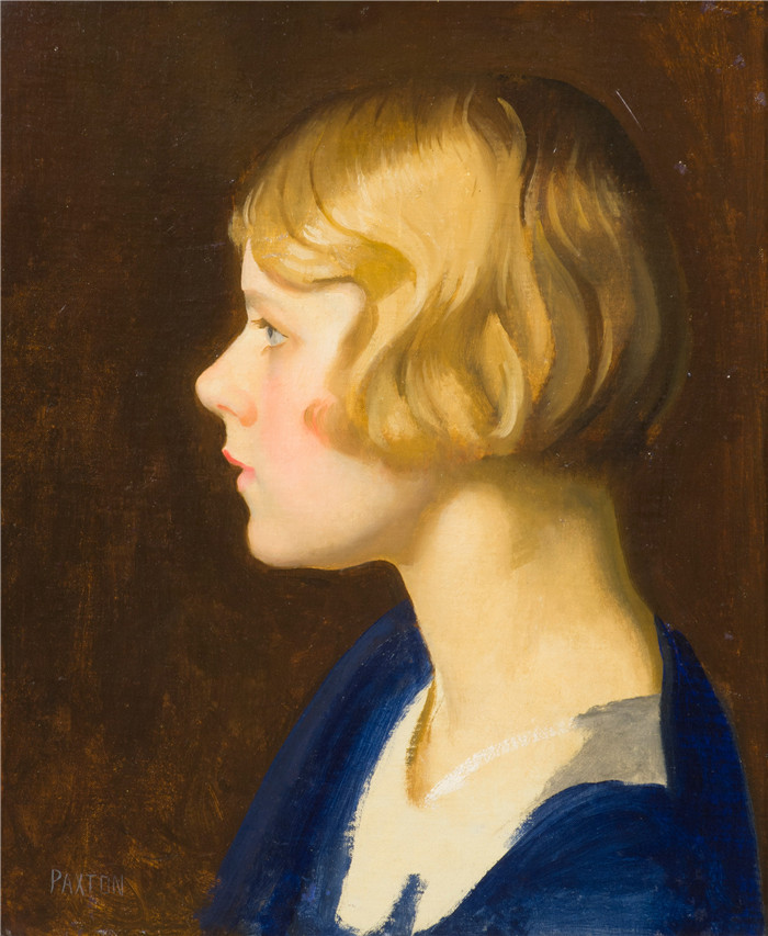 威廉·麦格雷戈·帕克斯顿(William McGregor Paxton)高清作品-Edna