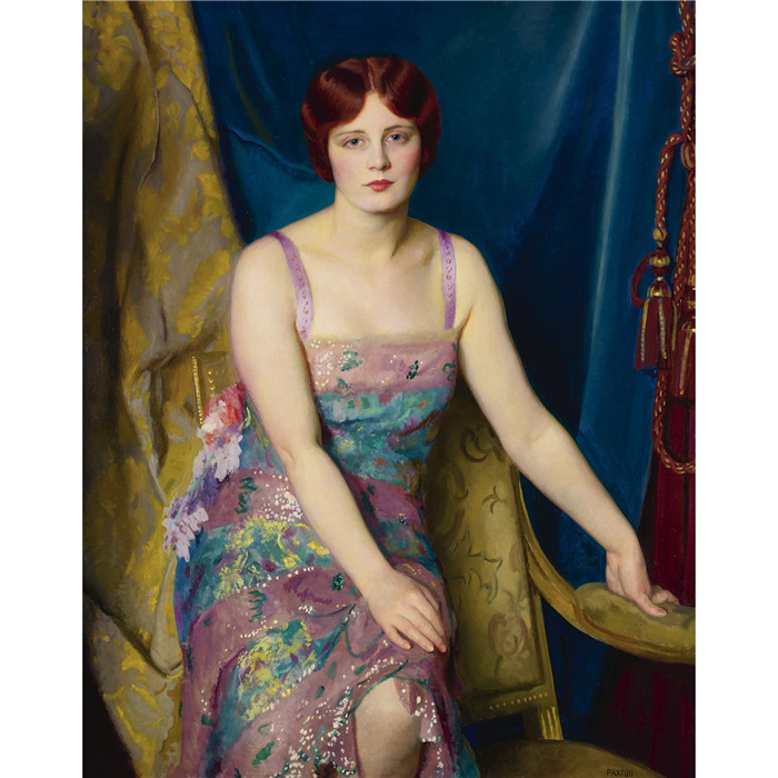 威廉·麦格雷戈·帕克斯顿(William McGregor Paxton)高清作品-闪光 GLITTER