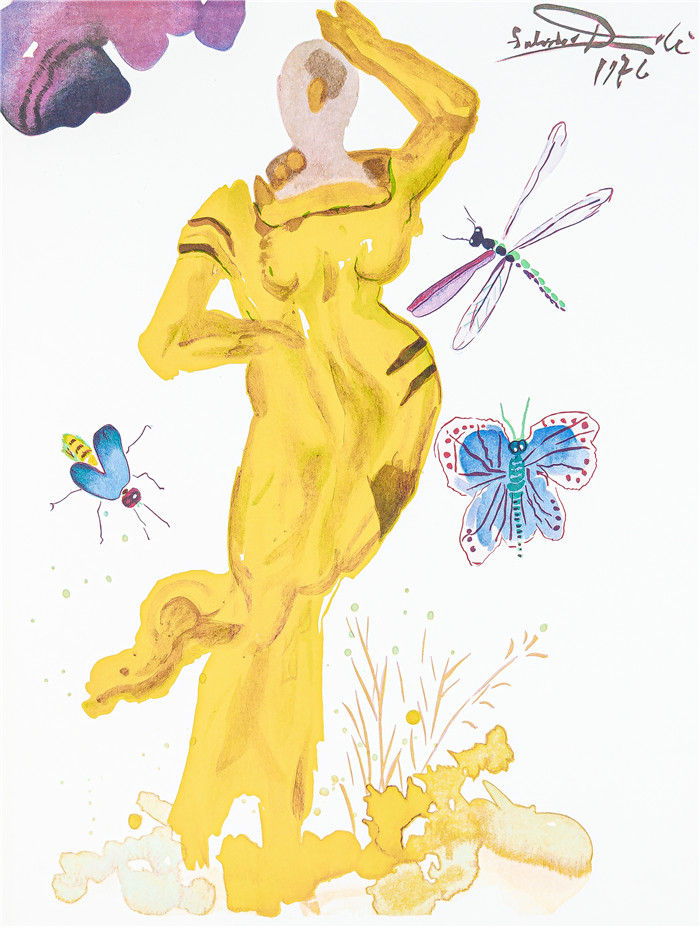 萨尔瓦多·达利 (Salvador Dali)高清-神圣纪元 Divine Erato (1976-1979)