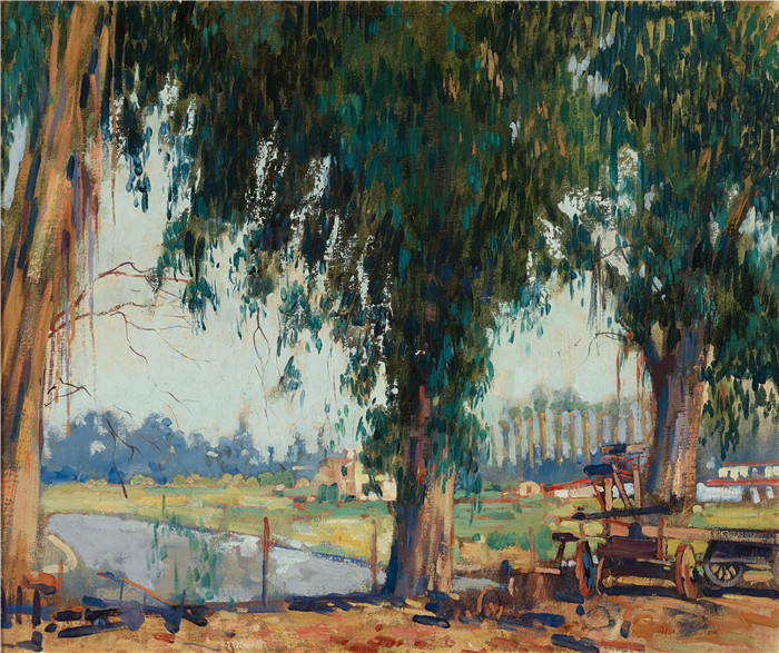 阿尔森•斯金纳•克拉克 (Alson Skinner Clark)高清作品-大树 The Big Tree, 1925