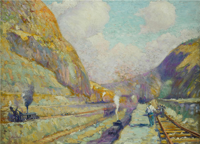 阿尔森•斯金纳•克拉克 (Alson Skinner Clark)高清作品-布拉格承包商山市场