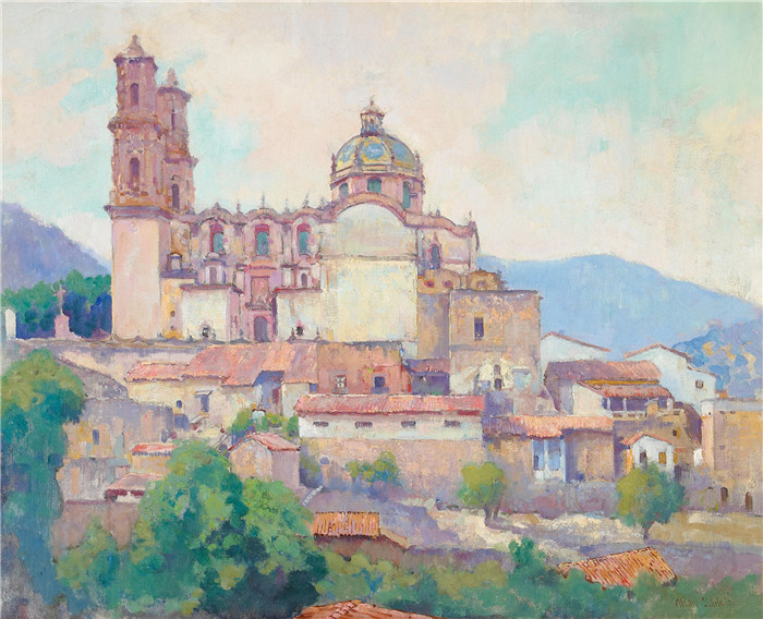 山上大教堂,墨西哥塔斯科,1931年