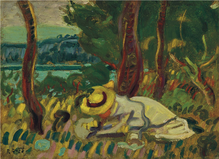拉乌尔·杜菲（Raoul Dufy）高清作品-午睡 la sieste