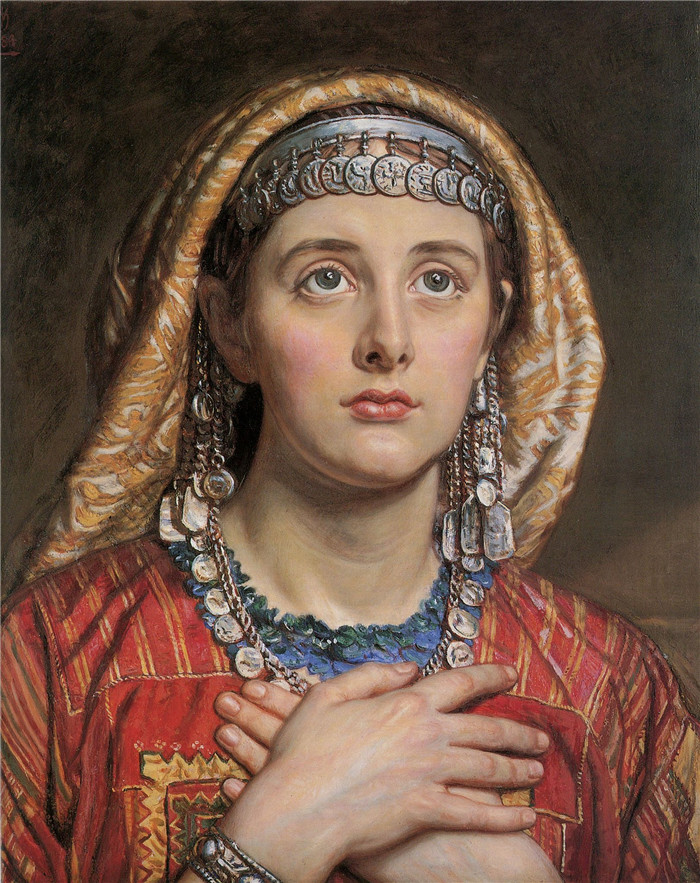 威廉·霍尔曼·亨特(William Holman Hunt )高清作品-《伯利恒的新娘》,1884年