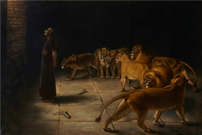 布里顿·里维尔(Briton Riviere)高清作品-丹尼尔对国王的回答